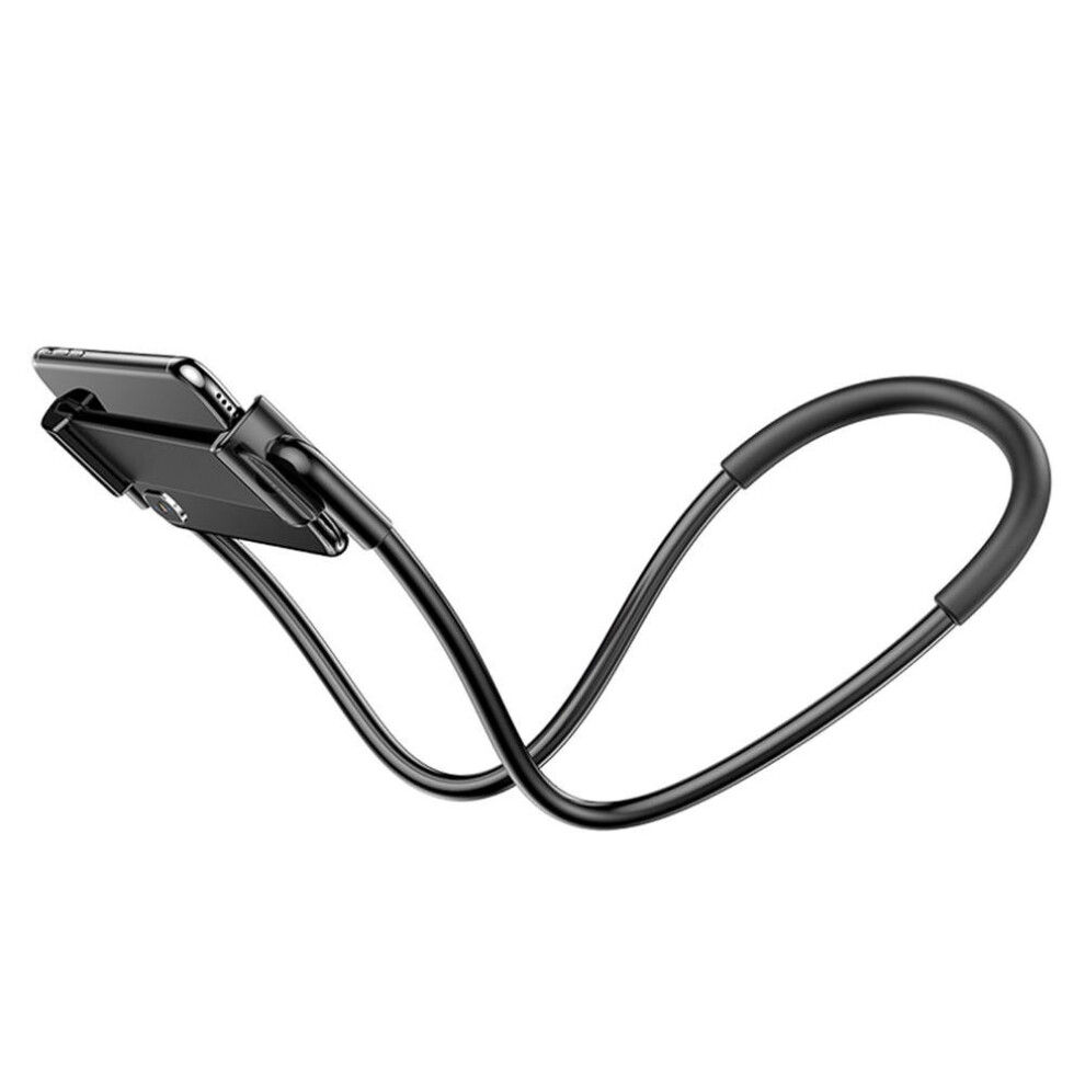Neck Waist Hanging Adjustable Clip Lazy Holder Desktop Stand For Ipad Xiaomi Mobile Phone Tablet Color Black 7082497864948