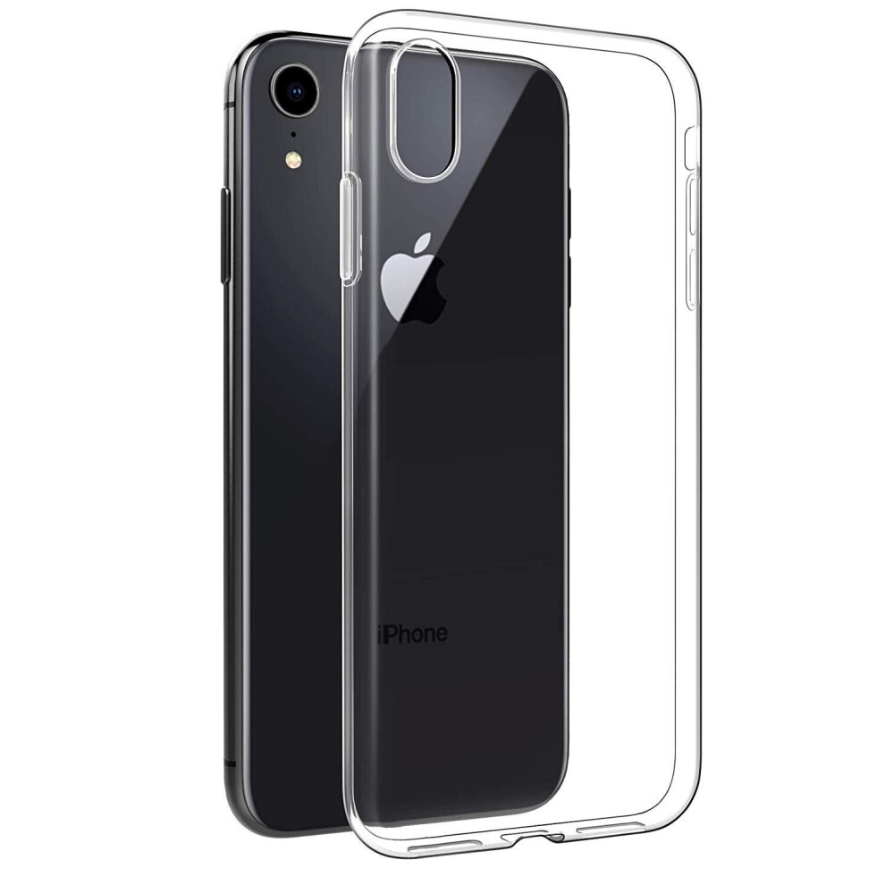 2Pcs Protective Case For Iphone Xr 6.1" Clear Transparent Soft Tpu Back Cover 7082497850453