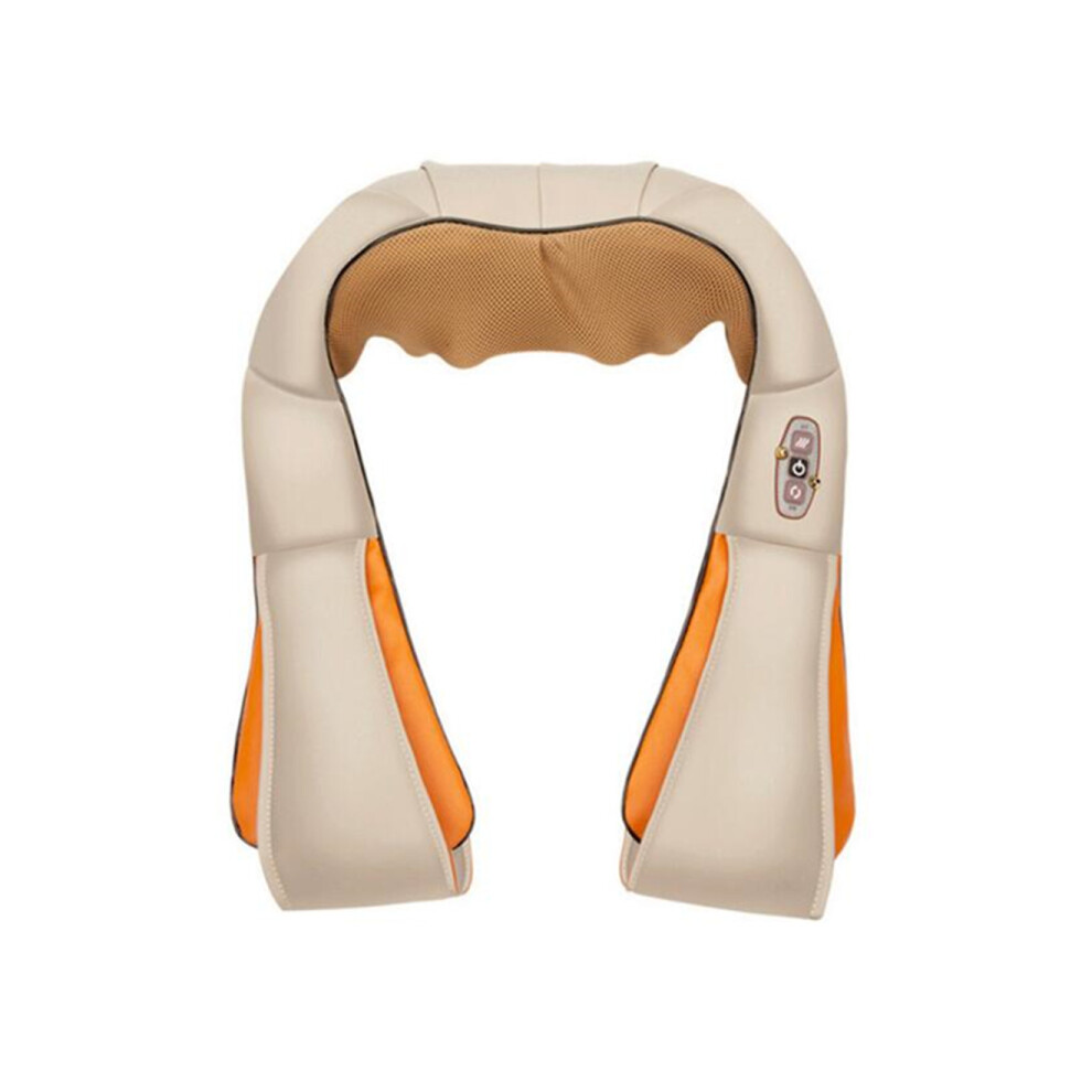 White Electric Massage Shawl Shiatsu & Vibration Massage Infrared Heating Cushion Massager Neck Shoulder