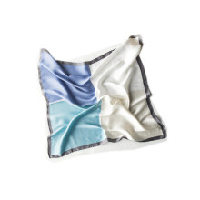 Women Silk Neckerchief Large Square Towel Scarf Turban Knotted Hair Band Headdress 2 COLOR