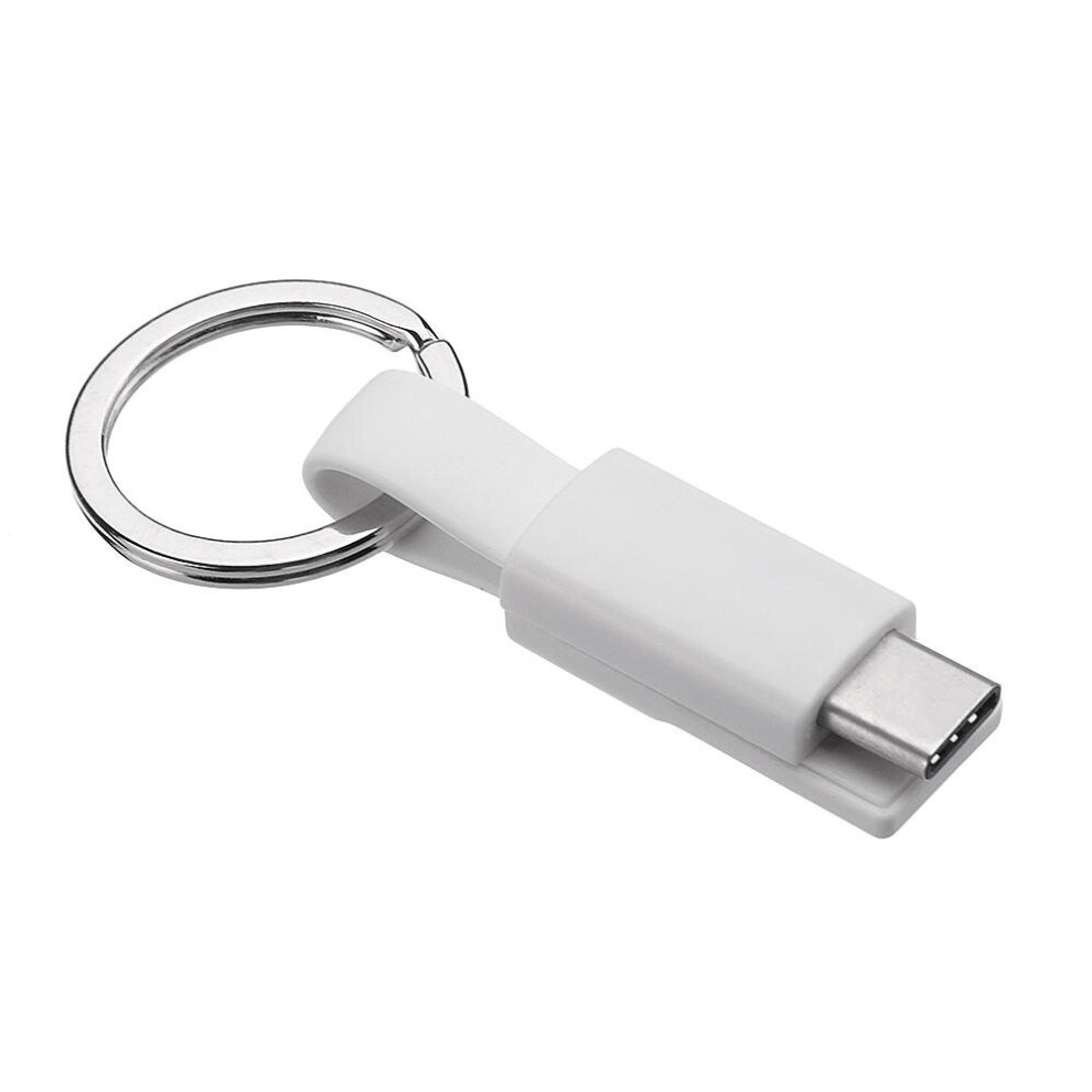 2 Pcs 2A Type C Fast Charging Data Cable 0.39Ft/12Cm For Xiaomi Mi A2 Pocophone F1 Nokia X6 Color White 7082497850279