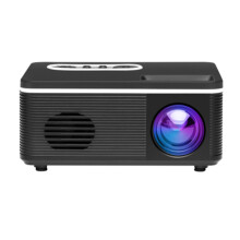 Mini-tragbarer Unterhaltungs-LED-Projektor, Heim-Multifunktionsschnittstelle, HD-Projektor unterstützt 1080P-Schwarz