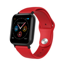 1,3-Zoll-Farbbildschirm, wasserdichte Smartwatch, Vollbild-Touch-Überwachung, Sportarmband – Rot