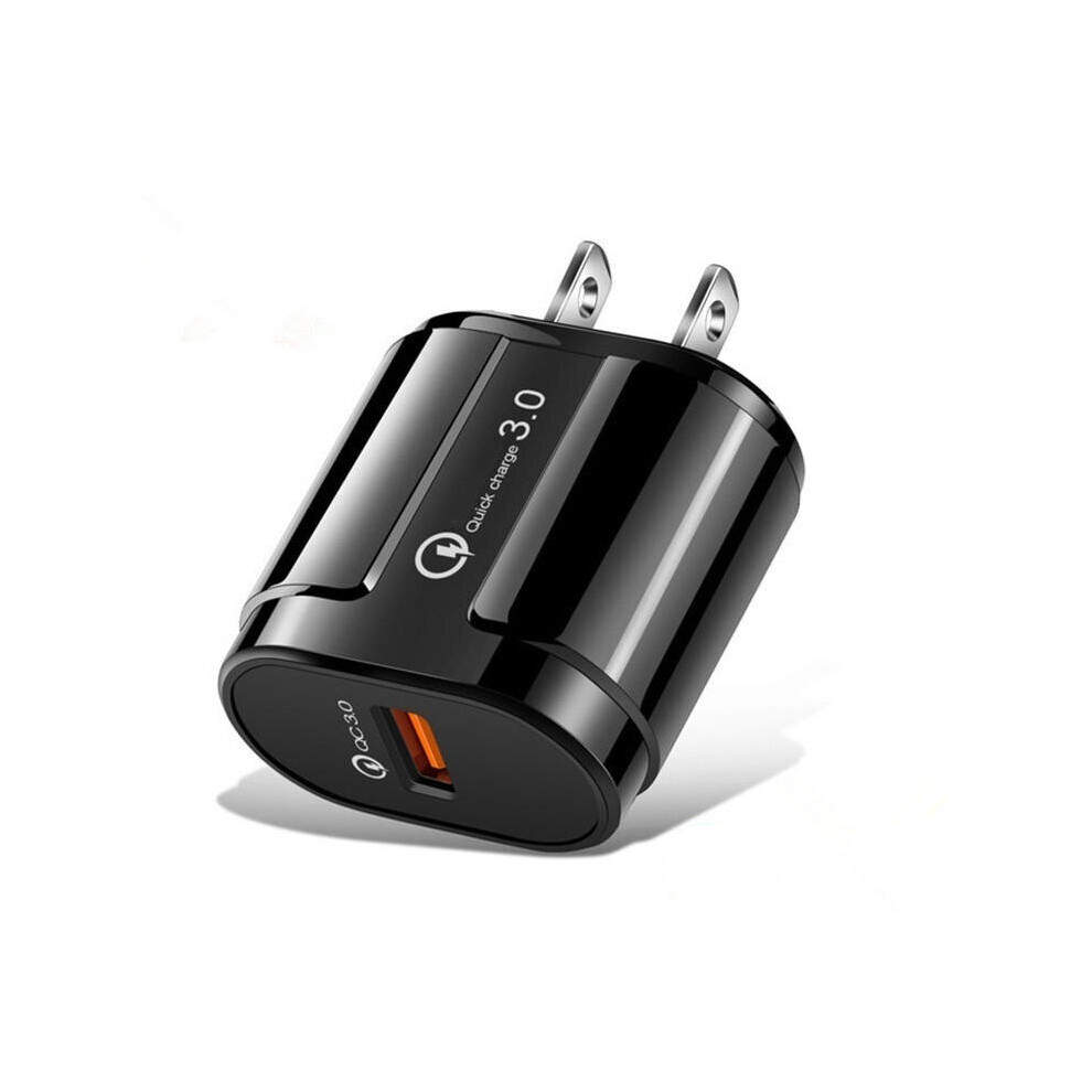 2Pcs Quick Charge Qc 3.0 Fast Usb Charger Wall Charging Adapter For Iphone Samsung Color Black 7082497854260
