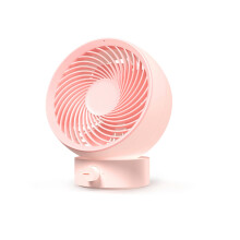 3 life 330 Tragbarer Mini-Umluftventilator, rotierender Tischventilator, starker Wind, USB-Aufladung, Pink