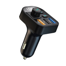 3.1A 3 USB Car Charger LED Display FM bluetooth Transmitter Handsfree Audio MP3 Player for iPhone X XR Xs Note9 S9 Mi8