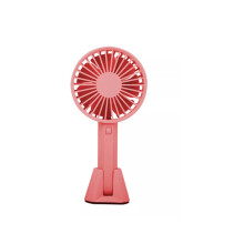 VH 2-in-1 tragbarer Mini-USB-Schreibtischventilator mit 3 Kühlwindgeschwindigkeiten, Reiseventilator für den Außenbereich, Pink