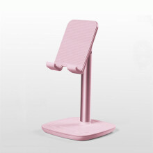 Foldable Aluminum Alloy Desktop Phone Holder Tablet Stand for iPhone Xiaomi Smart Phones or Tablet below 10 inch ROSE GOLD COLOR