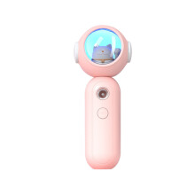 Tragbares Sprühwasser-Hydrationsinstrument Nano-Negativ-Ionen-Gesichtsbefeuchter, wiederaufladbar, Pink