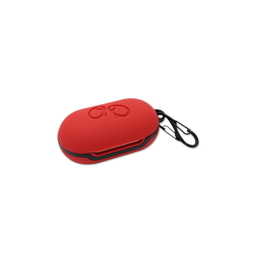 Portable Shockproof Silicone Earphone Storage Case With Keychain For Samsung Galaxy Buds Color Red 7082497855410