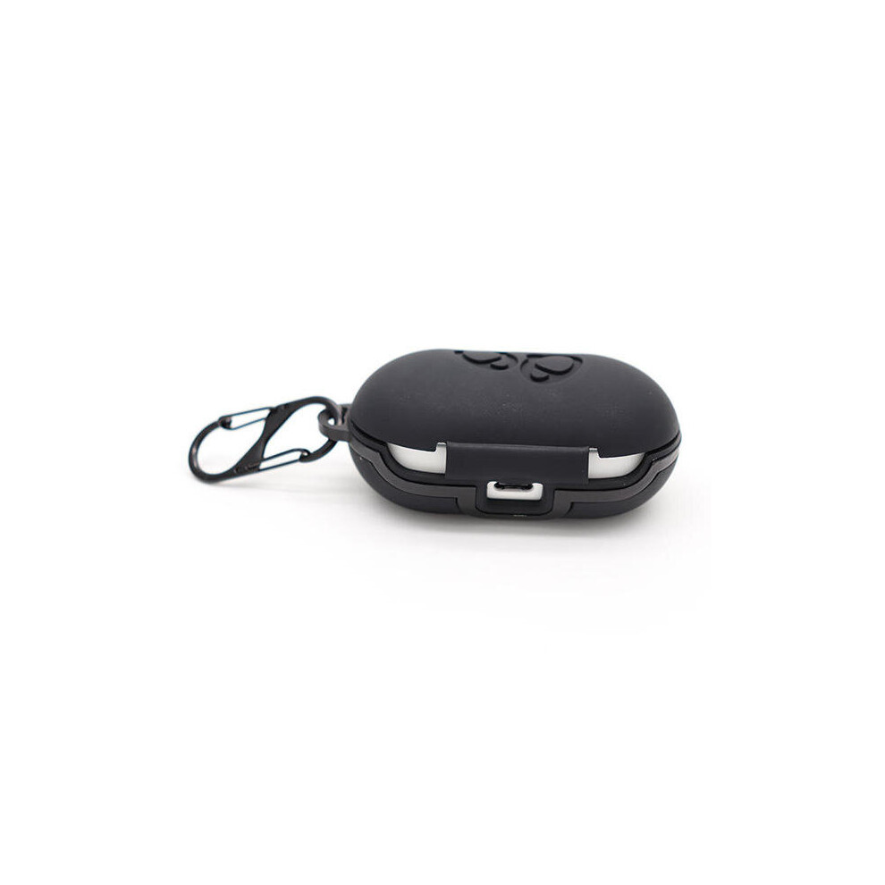 Portable Shockproof Silicone Earphone Storage Case With Keychain For Samsung Galaxy Buds Color Black 7082497855403