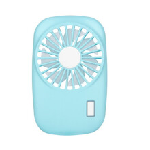 Kreativer tragbarer Mini-Ultradünner Kameralüfter Tragbarer, leiser, wiederaufladbarer USB-Minilüfter-Blau