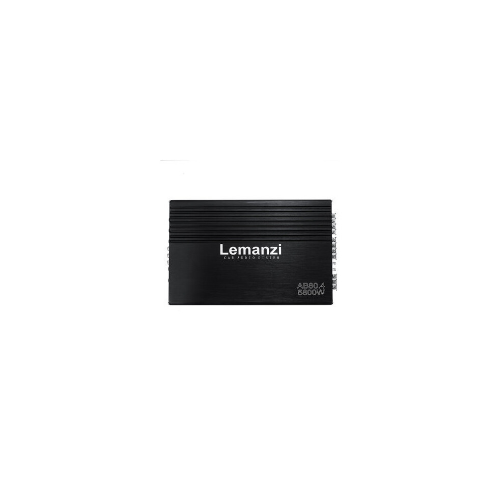 5800W 12V High Power Four-Way Amplifier Car Amplifier Hifi Audio Stereo Subwoofer Black 7082497871007