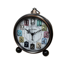 5,5-Zoll Schlafzimmer Dekoration Retro Wecker Kreative Student Schreibtisch Uhr Farbe Digital Uhr
