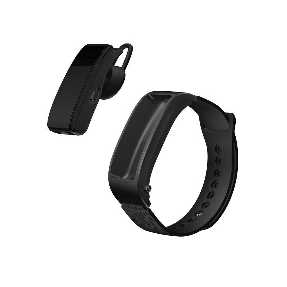 B5 HR Blood Pressure Oxygen Siri Weather Dynamic Speaker Smart Bracelet and Earphones BLACK COLOR