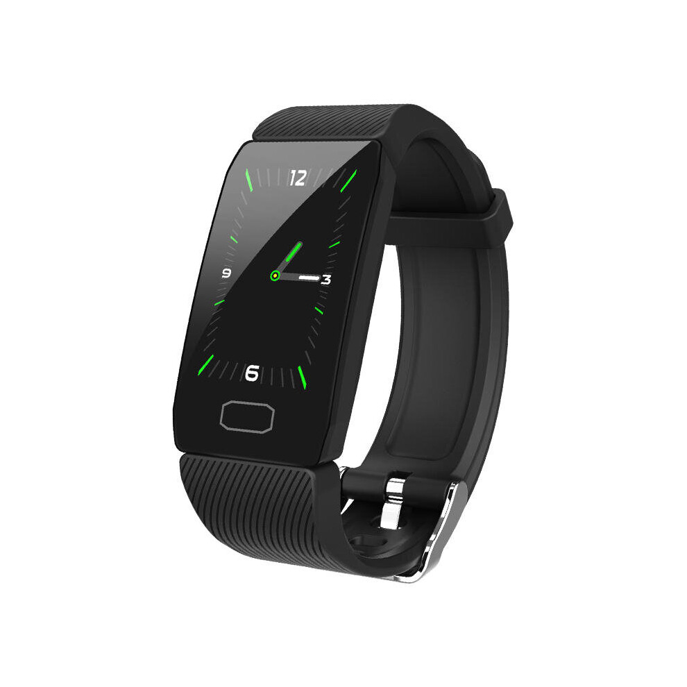Q1 1.14' All-Day Heart Rate Blood Oxygen Sports Mode Weather Alarm Multi-Language Smart Watch Band Black Color Black,Multicoloured 7082497859401