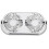 Creative Bean Double Head Desktop Fan Creative Multifunction Desktop Fan Office Mini USB Small Fan-White 1
