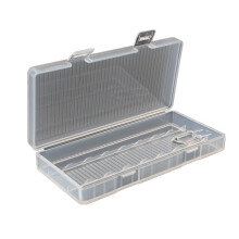 2PCS AA Battery Holder Organizer Portable Hard Plastic Case Storage Box