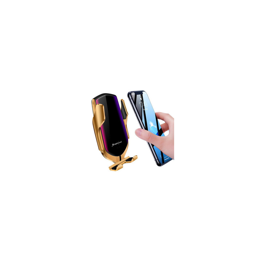 10W Qi Wireless Charger Fast Charging Air Vent Infrared Induction Automatical Lock Car Mount Car Phone Holder For 4-6.5 Inch Smart Phone 7082497863835