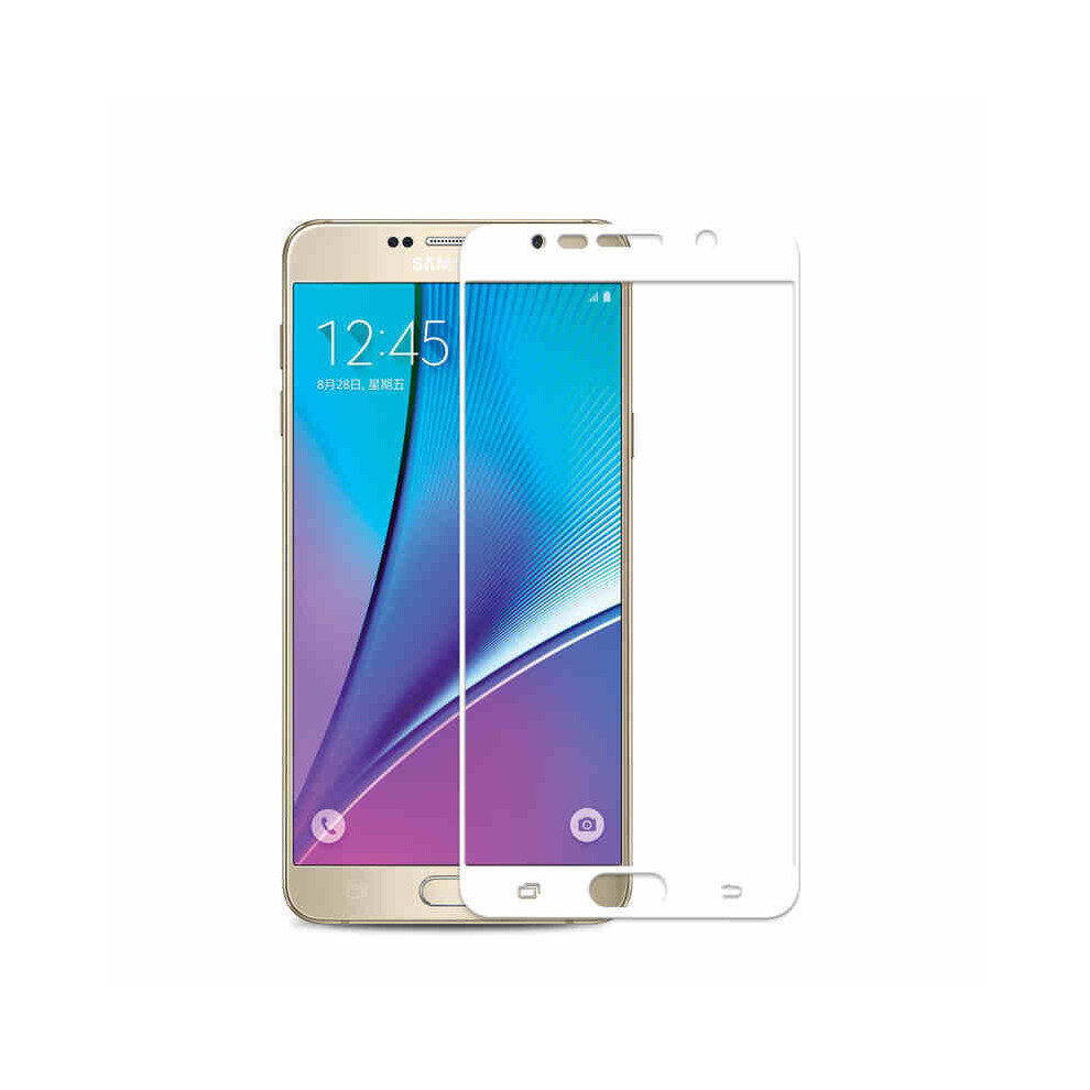 2Pcs Curved Edge Tempered Glass Film For Samsung Galaxy Note 5 Color White 7082497851528