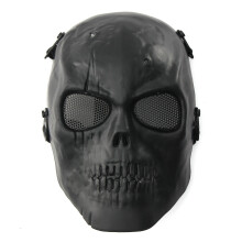 Tactique Airsoft masque de protection intégral crâne Paintball CS jeu de guerre STYLE noir