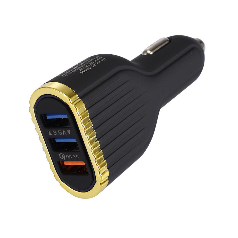 2Pcs Qc3.0 3.5A Indication Fast Charging Car Charger For Iphone 8Plus Xs 11Pro Huawei P30 Pro Xiami Mi9 9Pro S10+ Note10 Color Blue/Light/Black 7082497857919