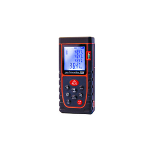 Laser Distance Meter With Backlit Lcd Screen,Continuous Measurement/Area Modes40Mmred