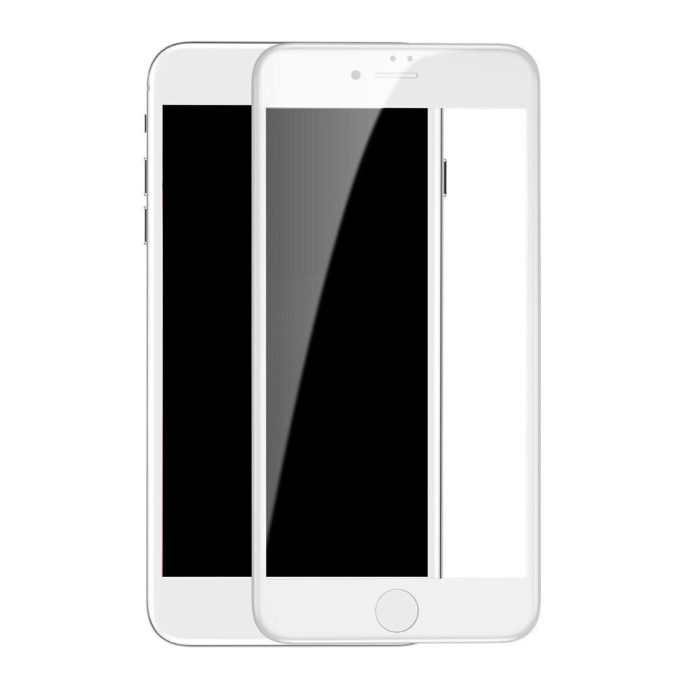 5D Curved Edge 0.3Mm Tempered Glass Film For Iphone 7Plus/8Plus Color White 7082497859647