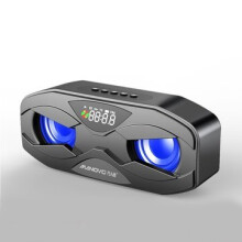 M5 Kabelloser Bluetooth 5.0-Lautsprecher, starker Bass, LED-Anzeige, FM-Radio, Freisprecheinrichtung, TF-Karte, USB-Wiedergabelautsprecher