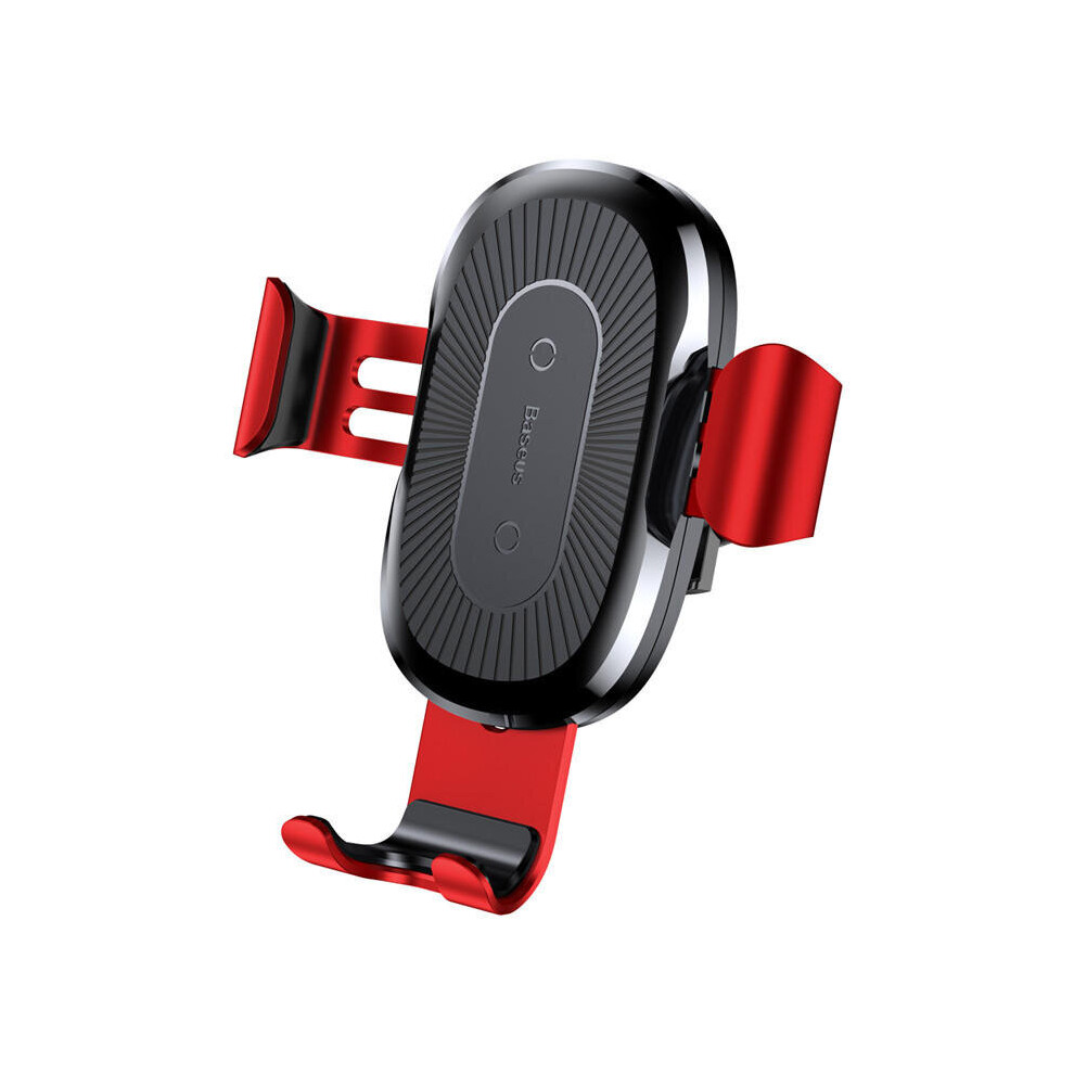 10W Qi Wireless Fast Charging Gravity Auto Lock Air Vent Car Phone Holder Stand For Iphone 8 X Color Red 7082497867628