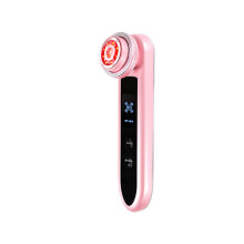 Farblicht-RF-Instrument, multifunktionale Schönheitsausrüstung für zu Hause, Mikrostrom-Gesichtshautverjüngung, Einführungsinstrument, Pink
