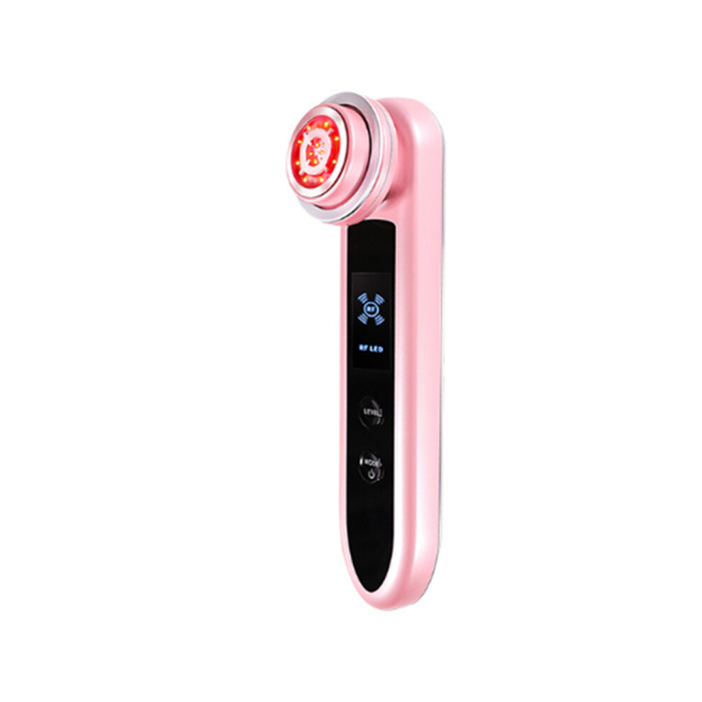 Color Light RF Instrument Home Multi-function Beauty Equipment Micro-current Facial Skin Rejuvenation Introduction Instrument-Pink