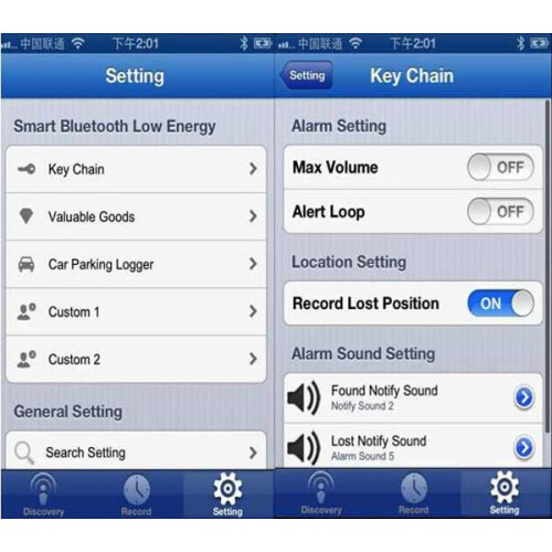 bluetooth 4.0 Anti Lost Alarm Keys Chain Finder For iOS Device 2