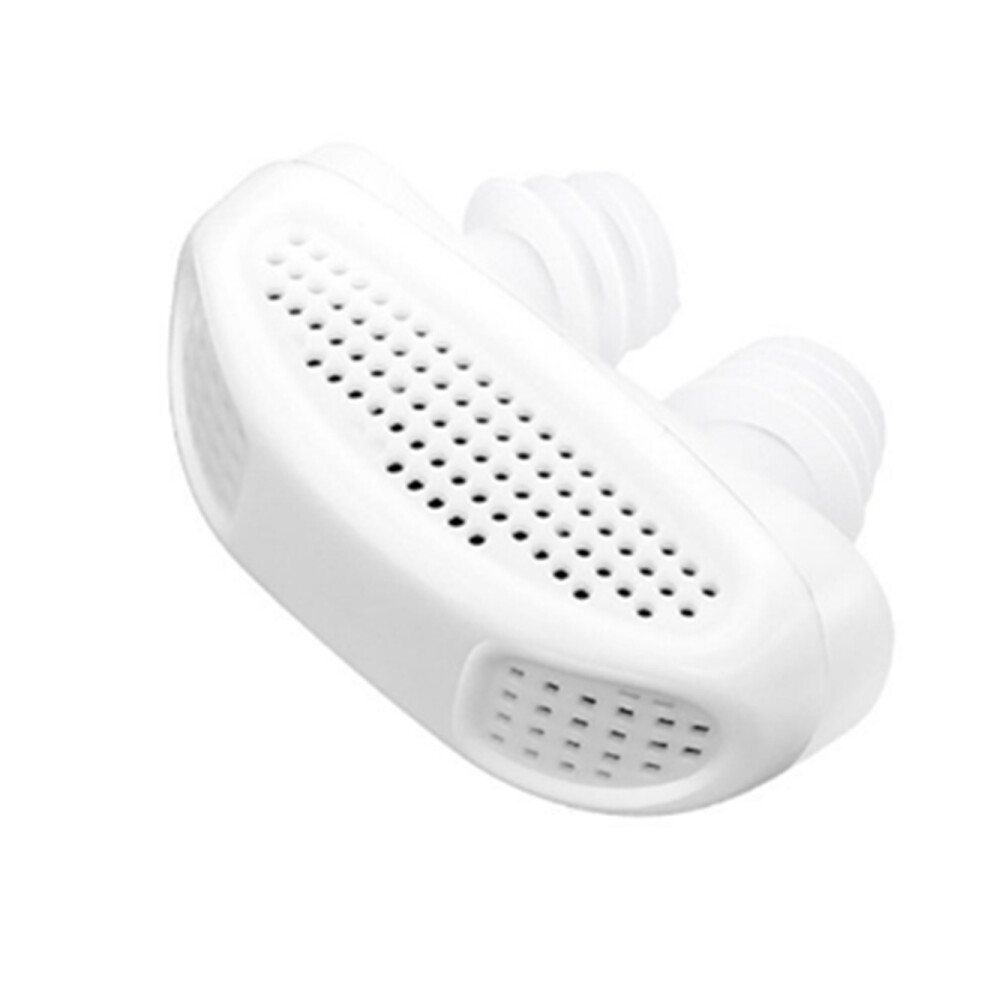 White 2 In 1 Anti Snoring Devices Snore Stopper Reduce Snoring Sleeping Aid Device For Ease Breathing Facaily