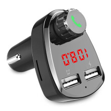 2.4A Digital Display Bluetooth FM Transmitter Dual USB Car Charger MP3 Player For iPhone X XS Xiaomi Mi9 S10+ Note 10