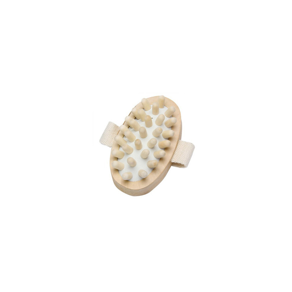 3Pcs Hand-Held Natural Wood Wooden Cleaning Brush Massager Body Bath Brush