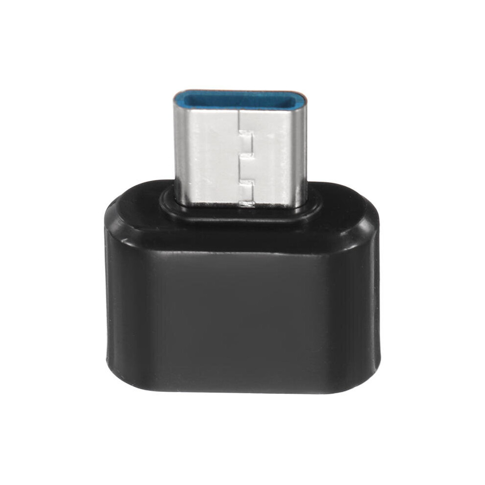 10Pcs Usb Otg Type-C Male To Usb Female Otg Data Adapter For Samsung S8 Xiaomi 6 Huawei M9 Macbook Color Black 7082497850385
