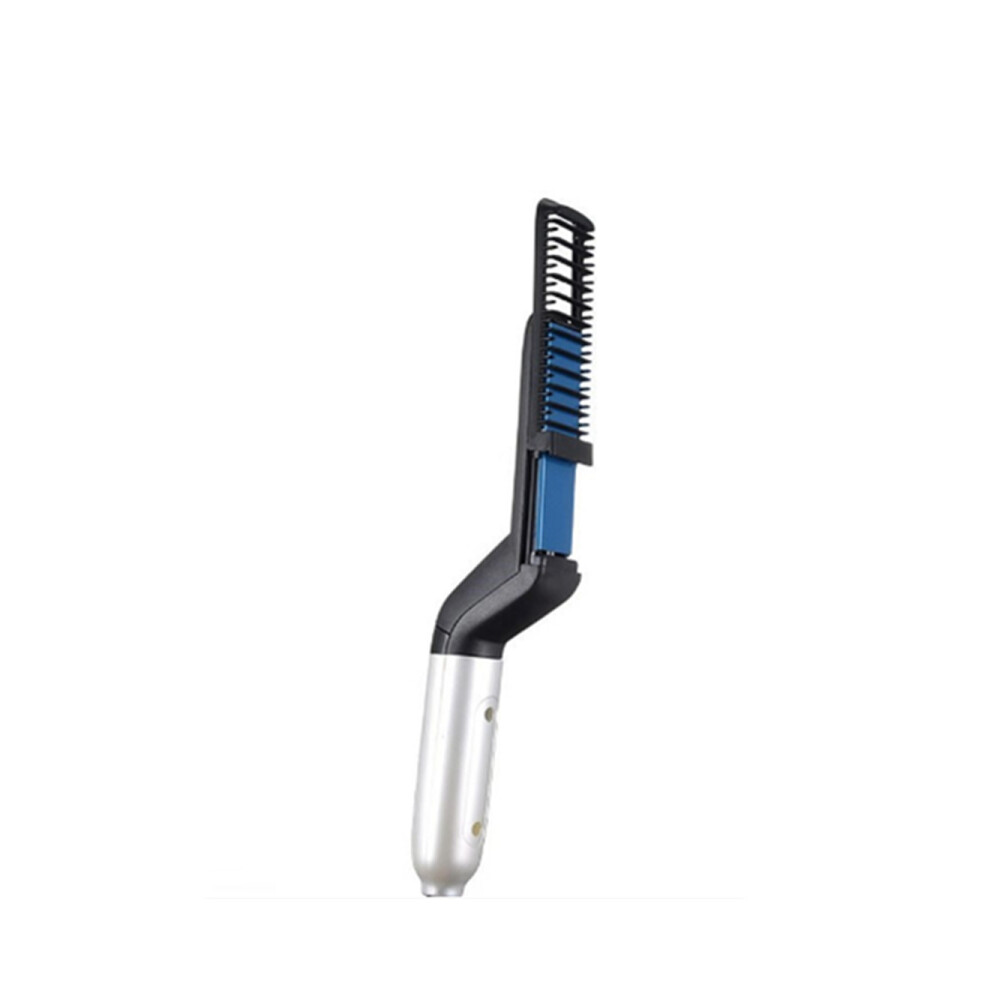Ionic Beard Straightening Comb - Portable Heated Beard Styler for Men: Curl, Straighten & Volumize