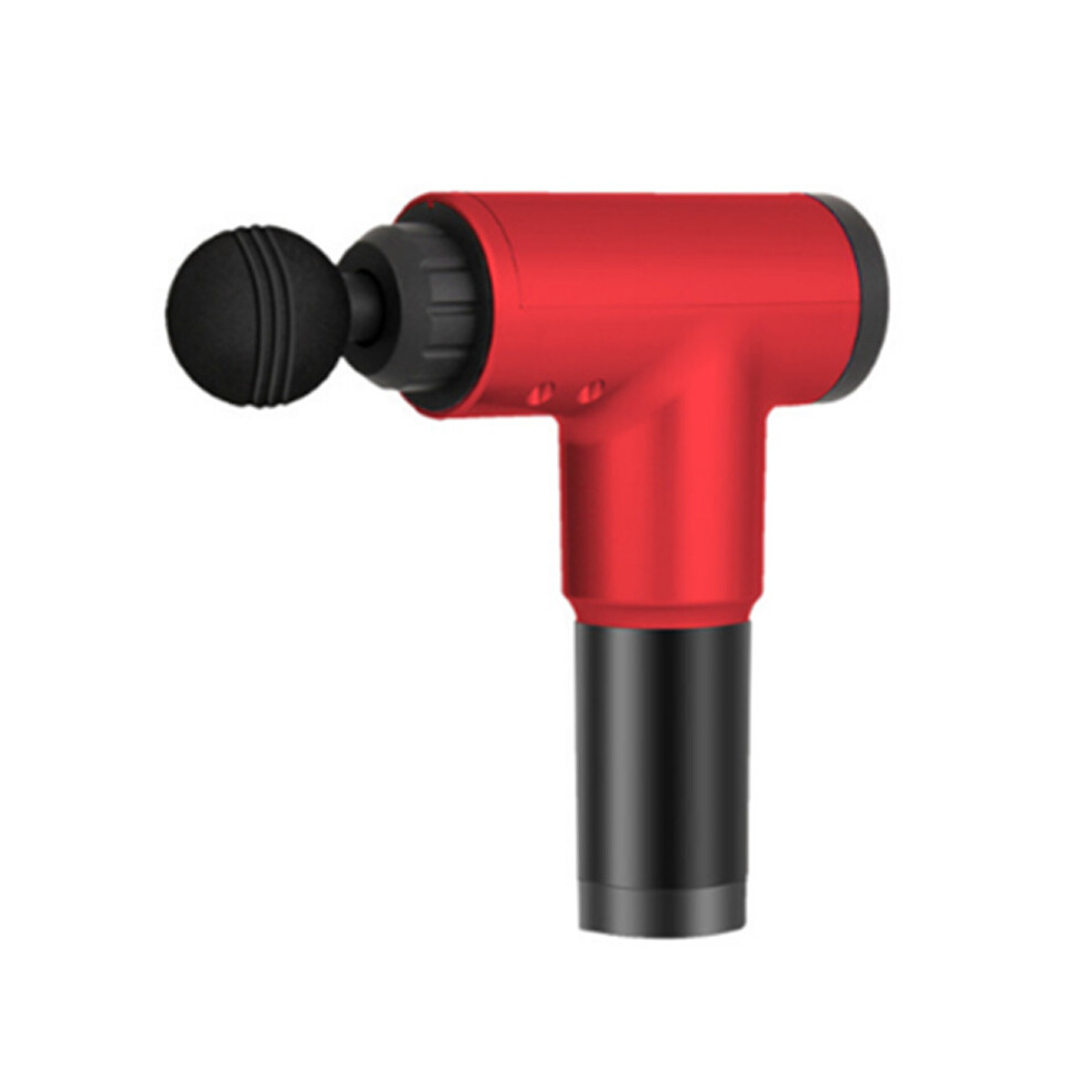 Red Massage Gun Powerful Cordless Handheld Deep Tissue Muscle Massager To Massage Different Parts Of The Body