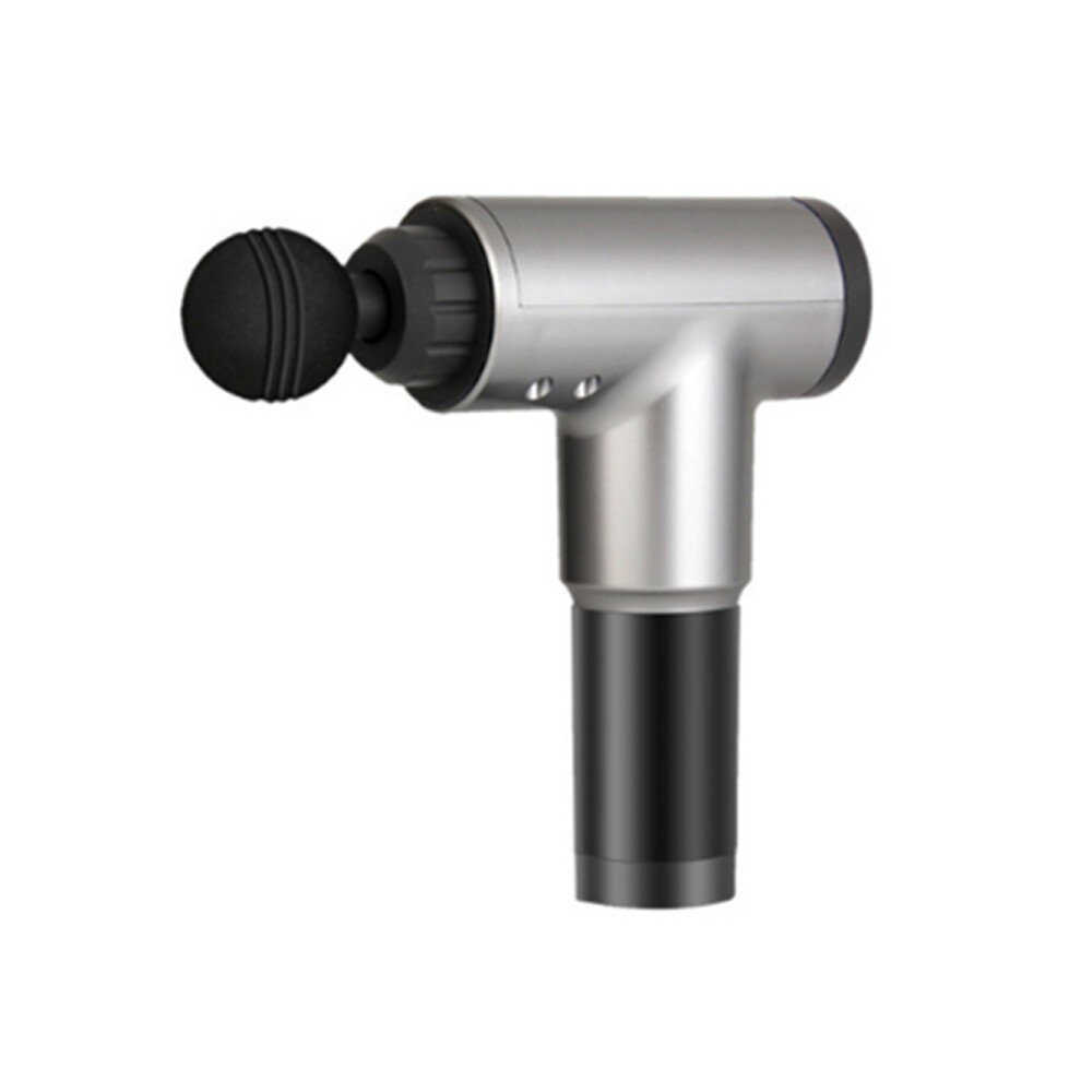 Silver Massage Gun Powerful Cordless Handheld Deep Tissue Muscle Massager To Massage Different Parts Of The Body