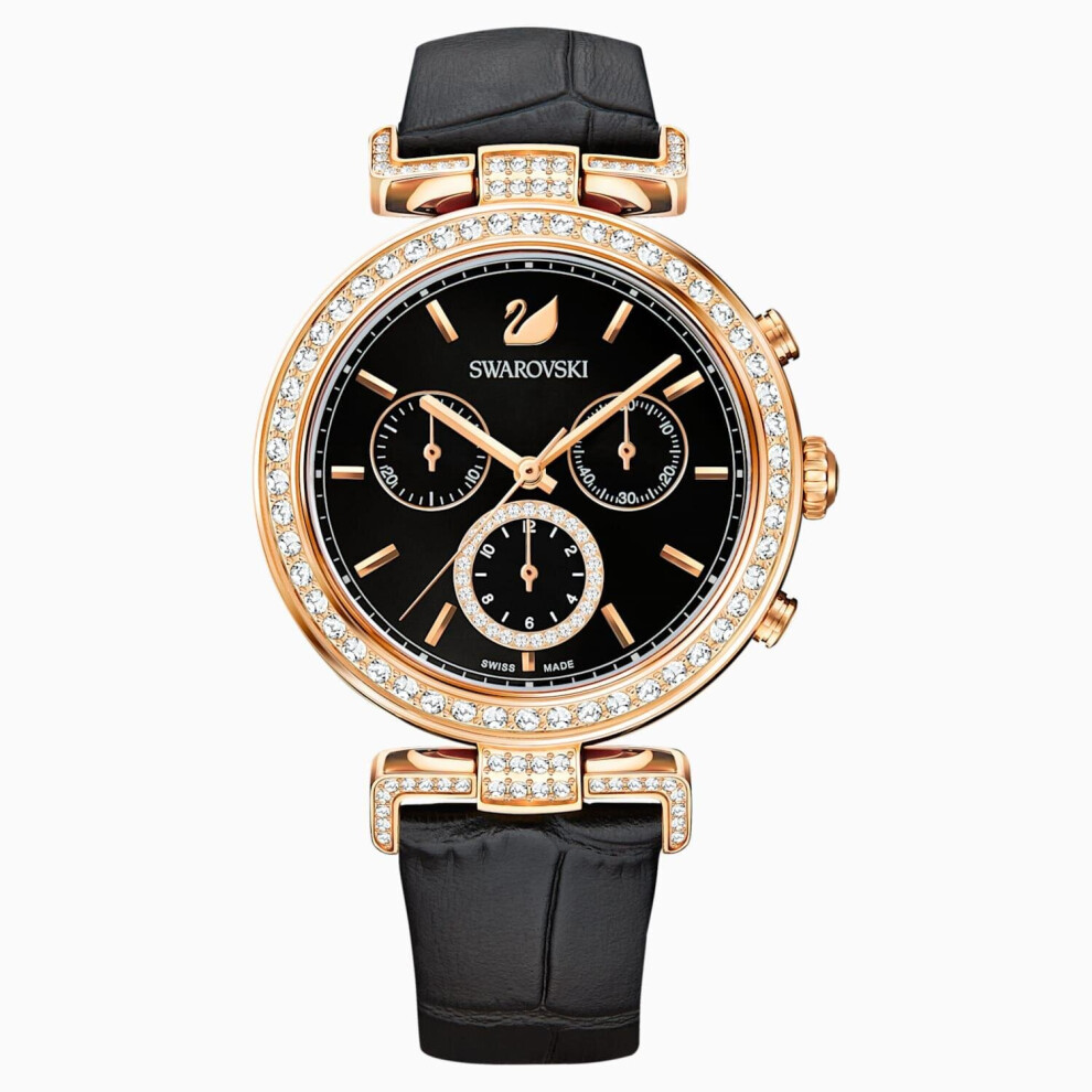 Swarovski 5295320 Black Rose-gold tone PVD Era Journey Women's Watch