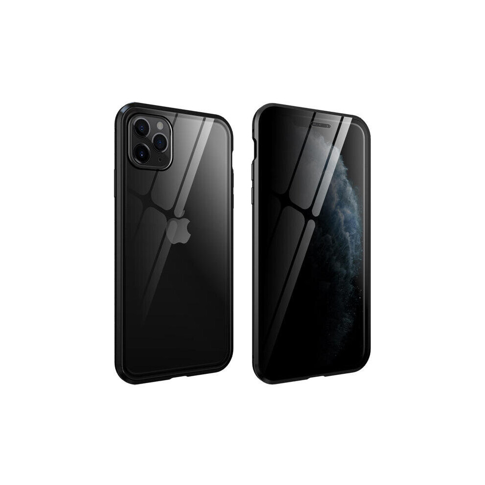 Anti-Peeping Magnetic Adsorption Metal Double-Sided Tempered Glass Protective Case For Iphone 11 Pro 5.8 Inch 7082497854826