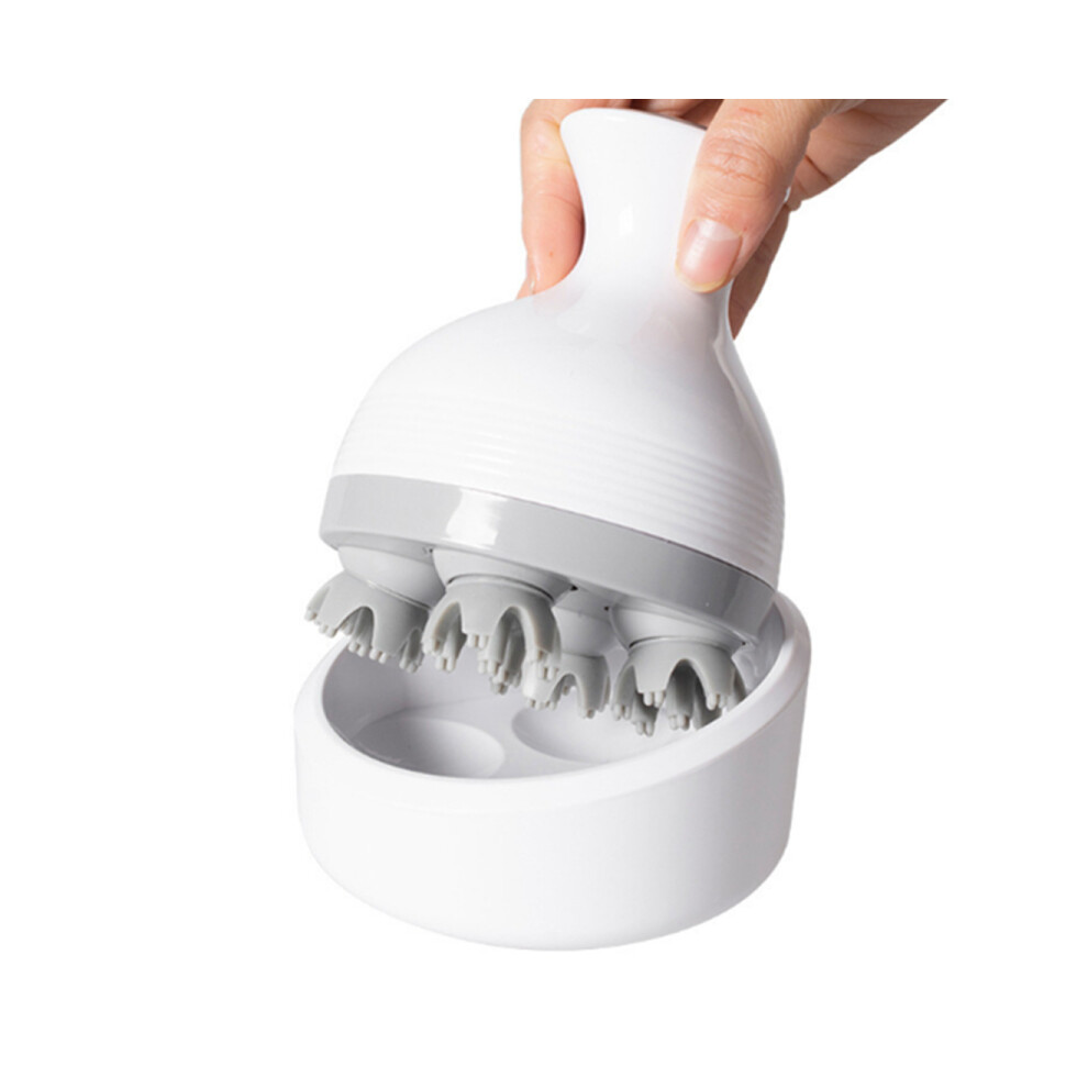 Multifunctional Rechargeable Head Massager Handheld Dragon Claw Hand Electric Head Massager-White