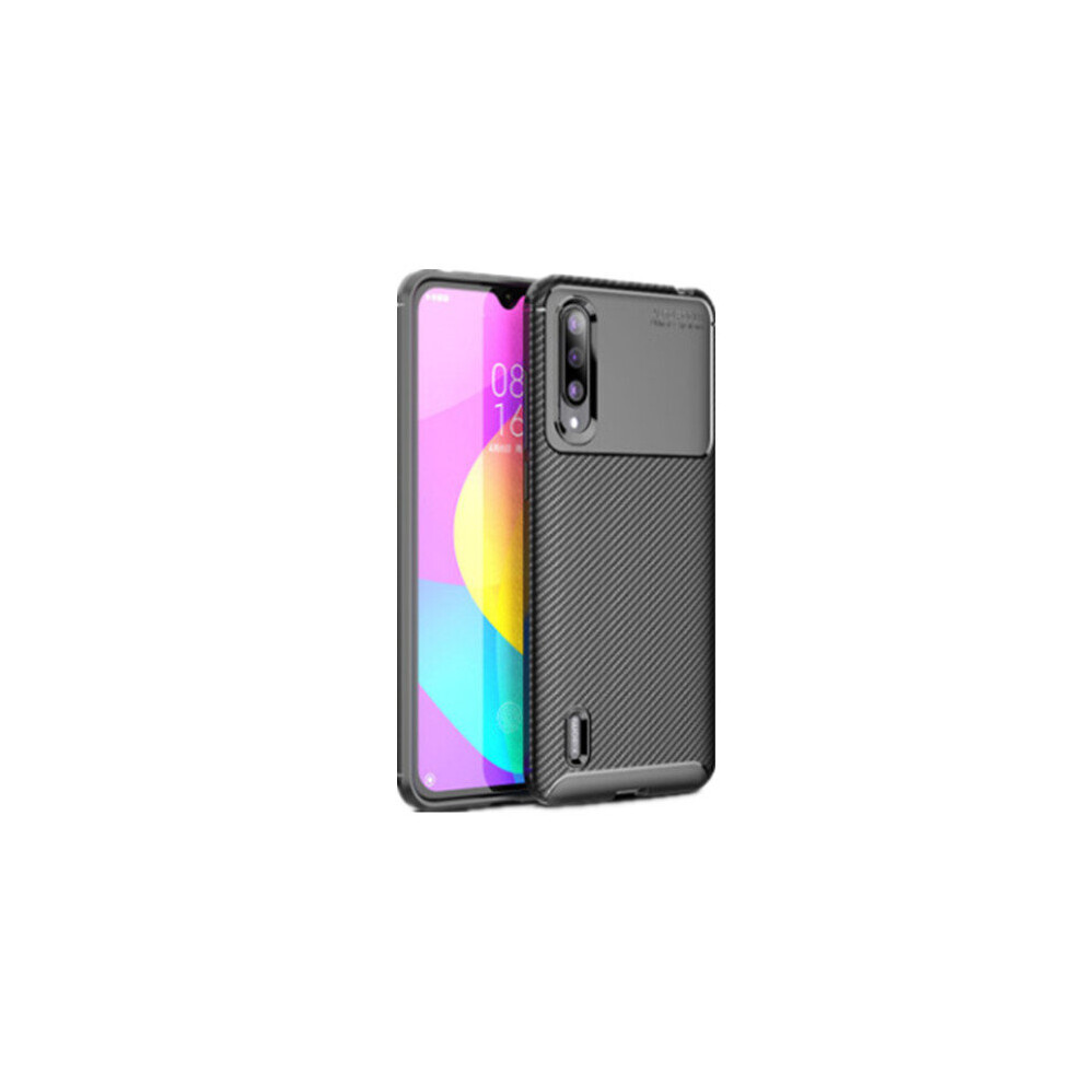 Luxury Carbon Fiber Shockproof Silicone Protective Case For Xiaomi Mi A3 / Xiaomi Mi Cc9e Color Black 7082497850361