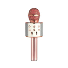 Mobiltelefon K Song Bao Handheld KTV Drahtloses Bluetooth-Kondensatormikrofon 2-in-1 Live K Song-Mikrofon Audio-Pink