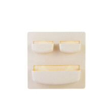 2Pcs Home Wall Mounted Rack Organizer Cosmetic Sundries Holder Kitchen Bathroom Shelf Kitchen Storage Container