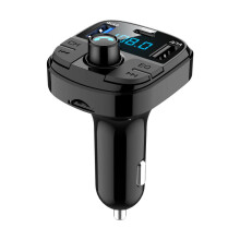 BT29 Car MP3 bluetooth Player QC 3.0 Cargador FM Type-C Soporte 32GB USB TF Card