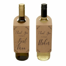 Best Man & Usher Wedding Gifts, Wedding Bottle Tags, Rustic Wedding Gifts, Best Man Gift, Usher Gifts, Alcohol Wedding Gift