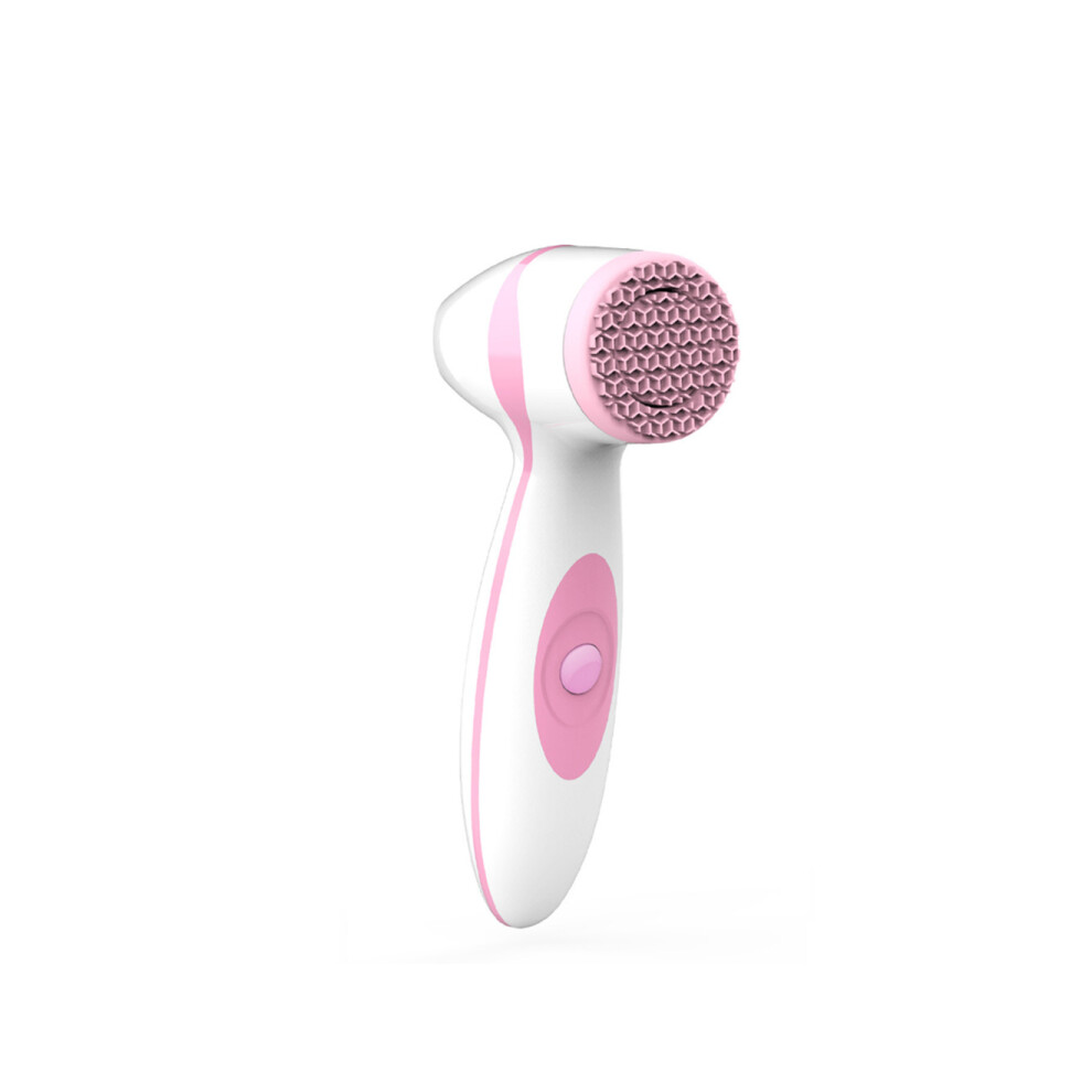 Pink Spinning Face Cleansing Brush Professional Facial Brush For Exfoliating Blackheads Portable Face Scrubber Cleansing Instrument