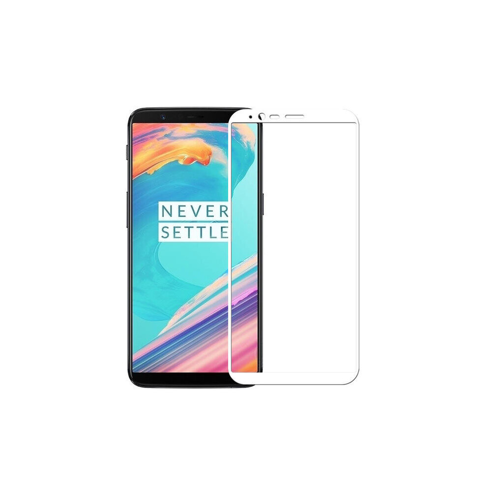 9H Full Coverage Anti-Explosion Tempered Glass Screen Protector For Oneplus 5T Color White 7082497851153